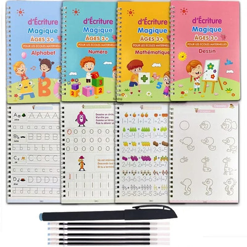 Cahier d'apprentissage Montessori X4